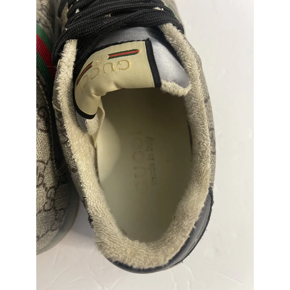 Gucci Screener GG‎ Canvas Low-Top Sneakers Size 10 - Picture 9 of 16